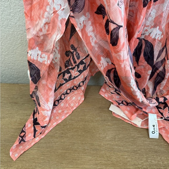 Pink & Navy Botanical Kimono - Picture 6 of 8